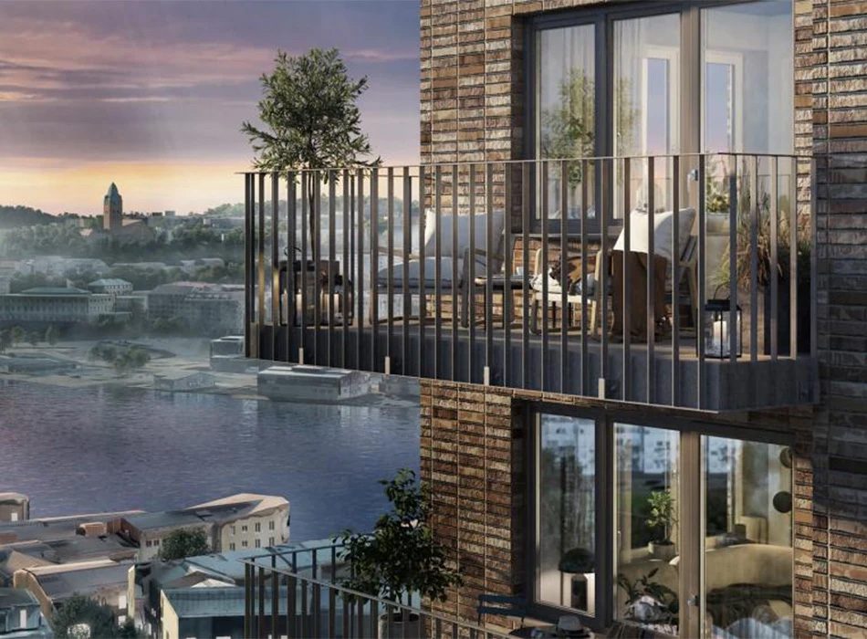 Sedan 2022 har vi i samarbete med PEAB påbörjat byggnationen av Brf Celsius.

I Eriksbergs vackra gamla varvsmiljöer byggs nya lägenheter i ett 23 våningar högt hus.

Det blir ett nytt landmärke på Norra Älvstranden med magisk utsikt ut över hamninloppet.